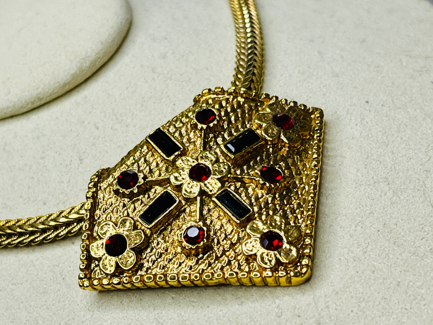๐๏ธ BYZANTINE LUXURY: Jean Louis Scherrer 1980s - Italian Mosaic Masterpiece