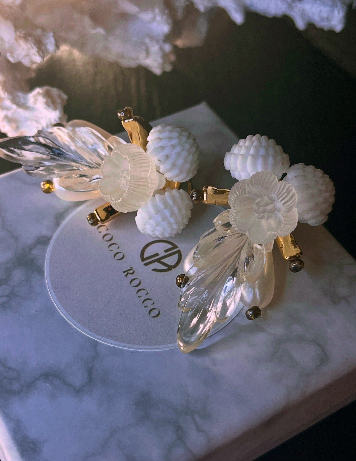 💎 VINTAGE STARTER: 1940s Pearl Lucite - Perfect Wedding Earrings