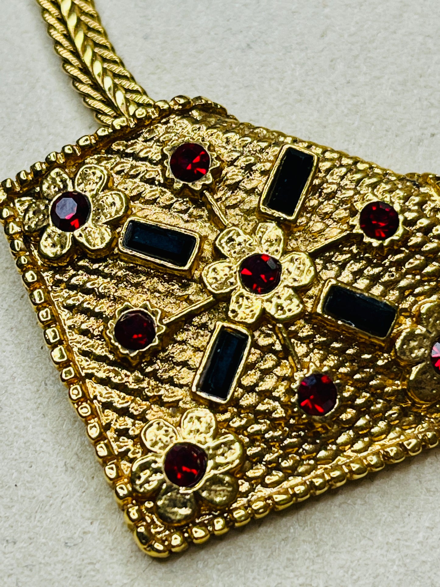 ๐๏ธ BYZANTINE LUXURY: Jean Louis Scherrer 1980s - Italian Mosaic Masterpiece