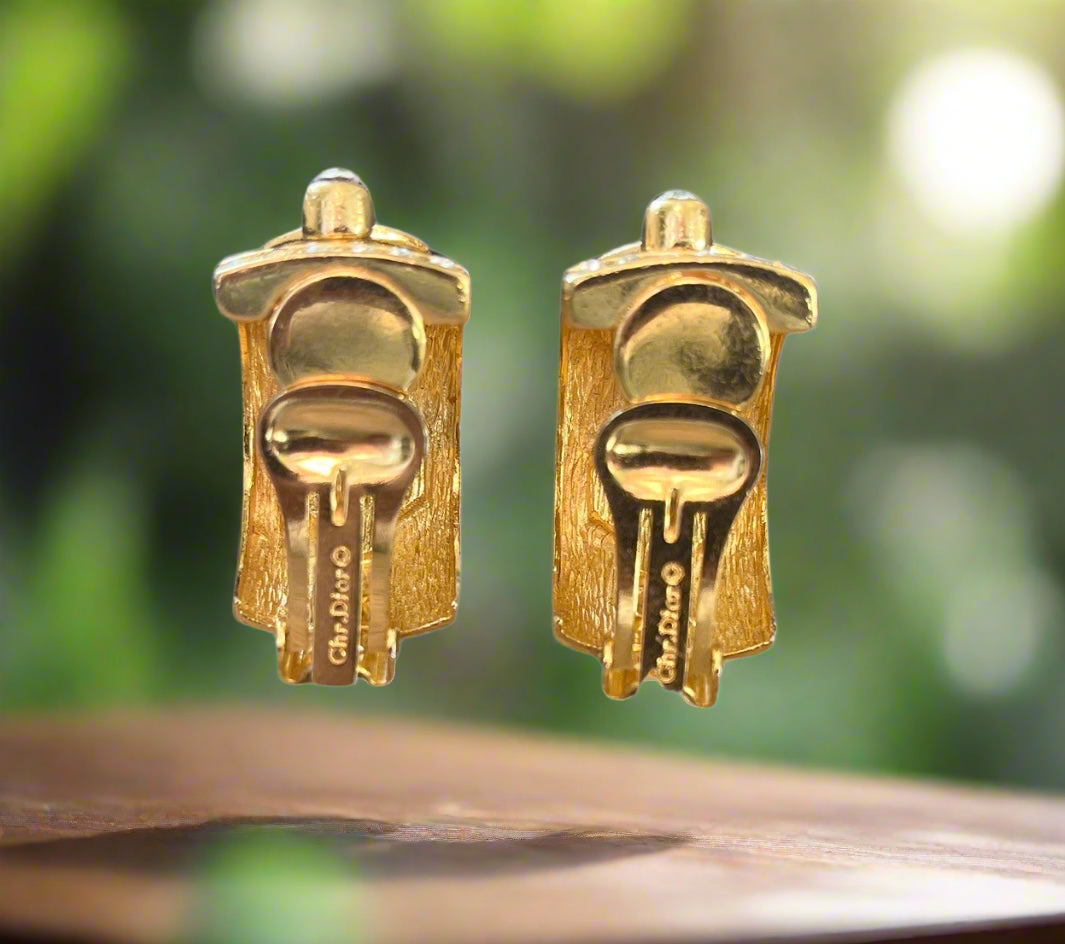 Vintage 80s Dior Moghul Gripoix Earrings