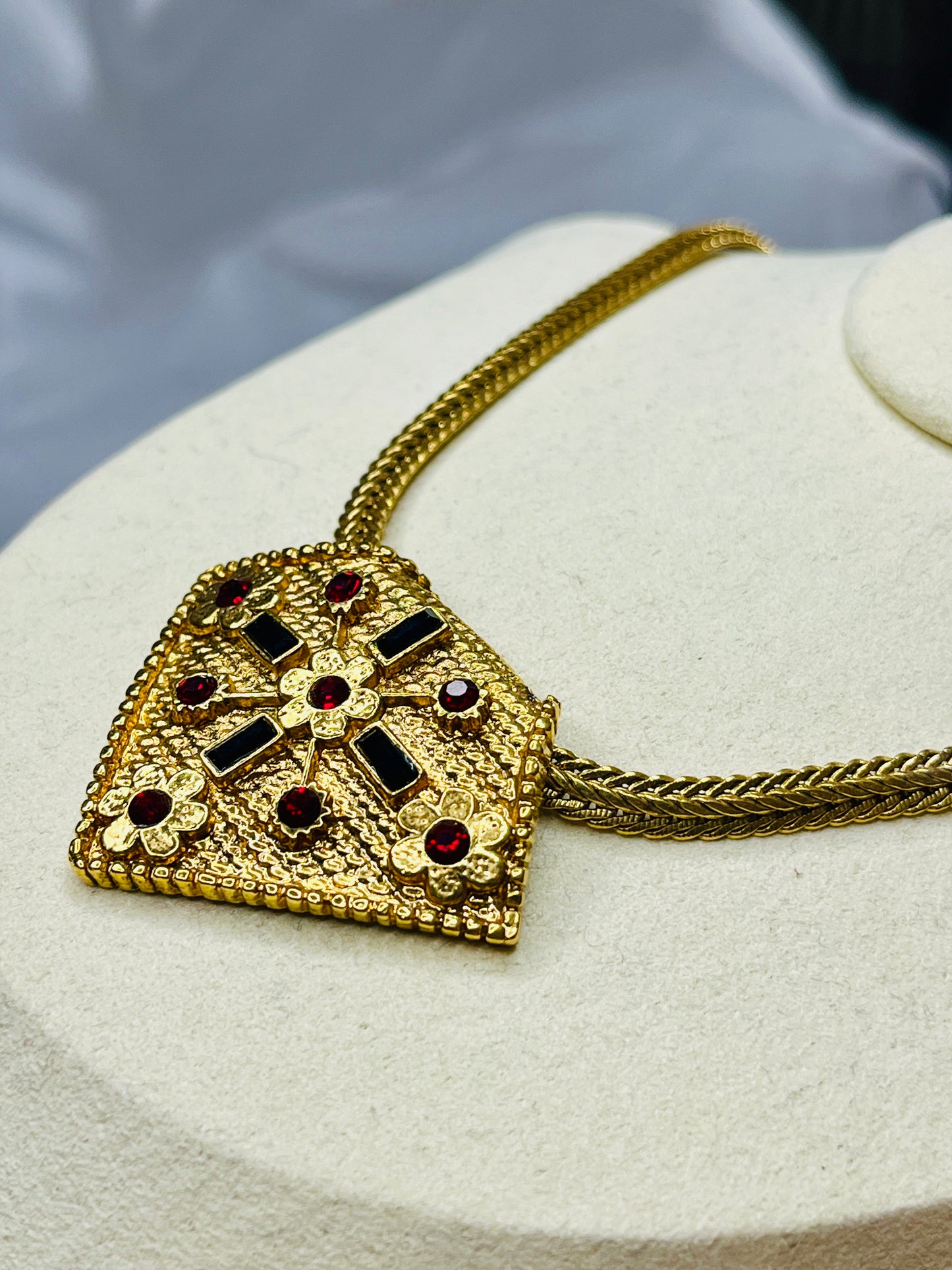 ๐๏ธ BYZANTINE LUXURY: Jean Louis Scherrer 1980s - Italian Mosaic Masterpiece