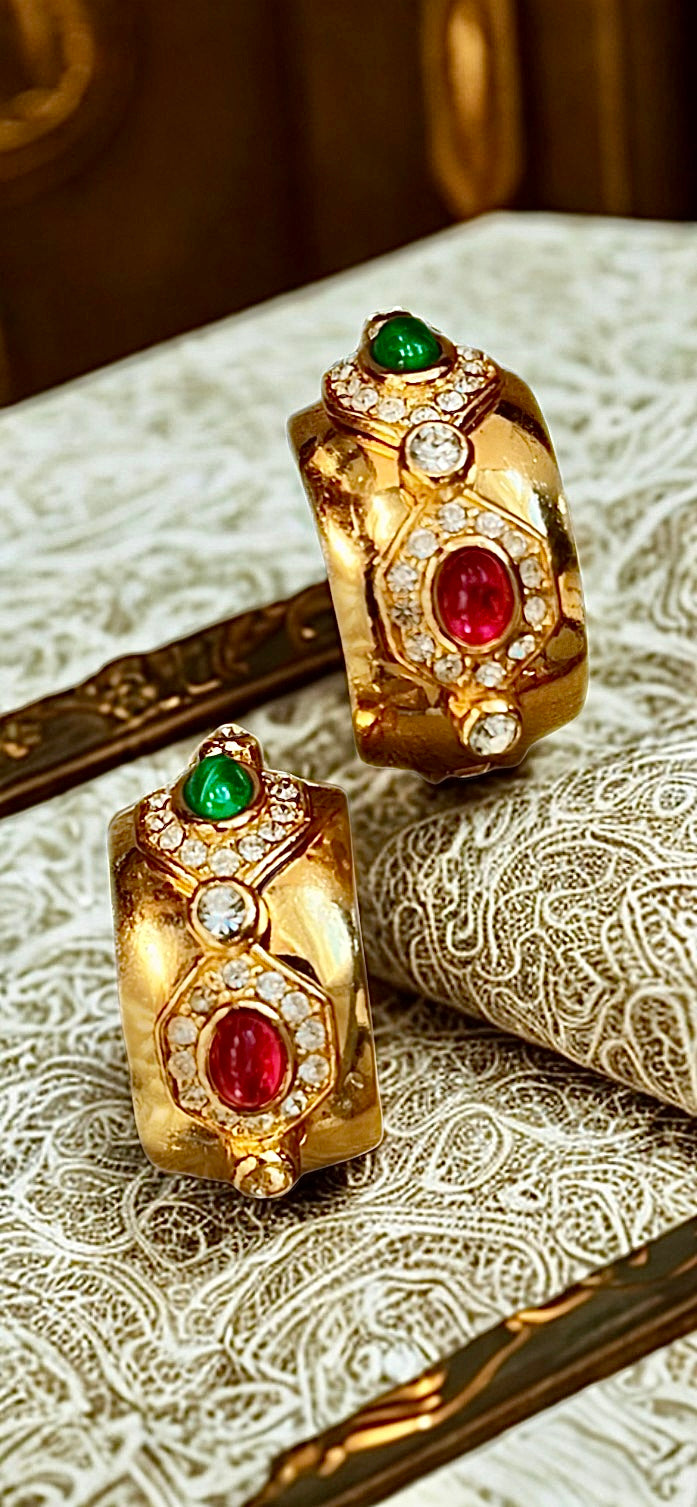 🏛️ MUSEUM PIECE: Dior 1980s Moghul Collection - Ultra-Rare Gripoix