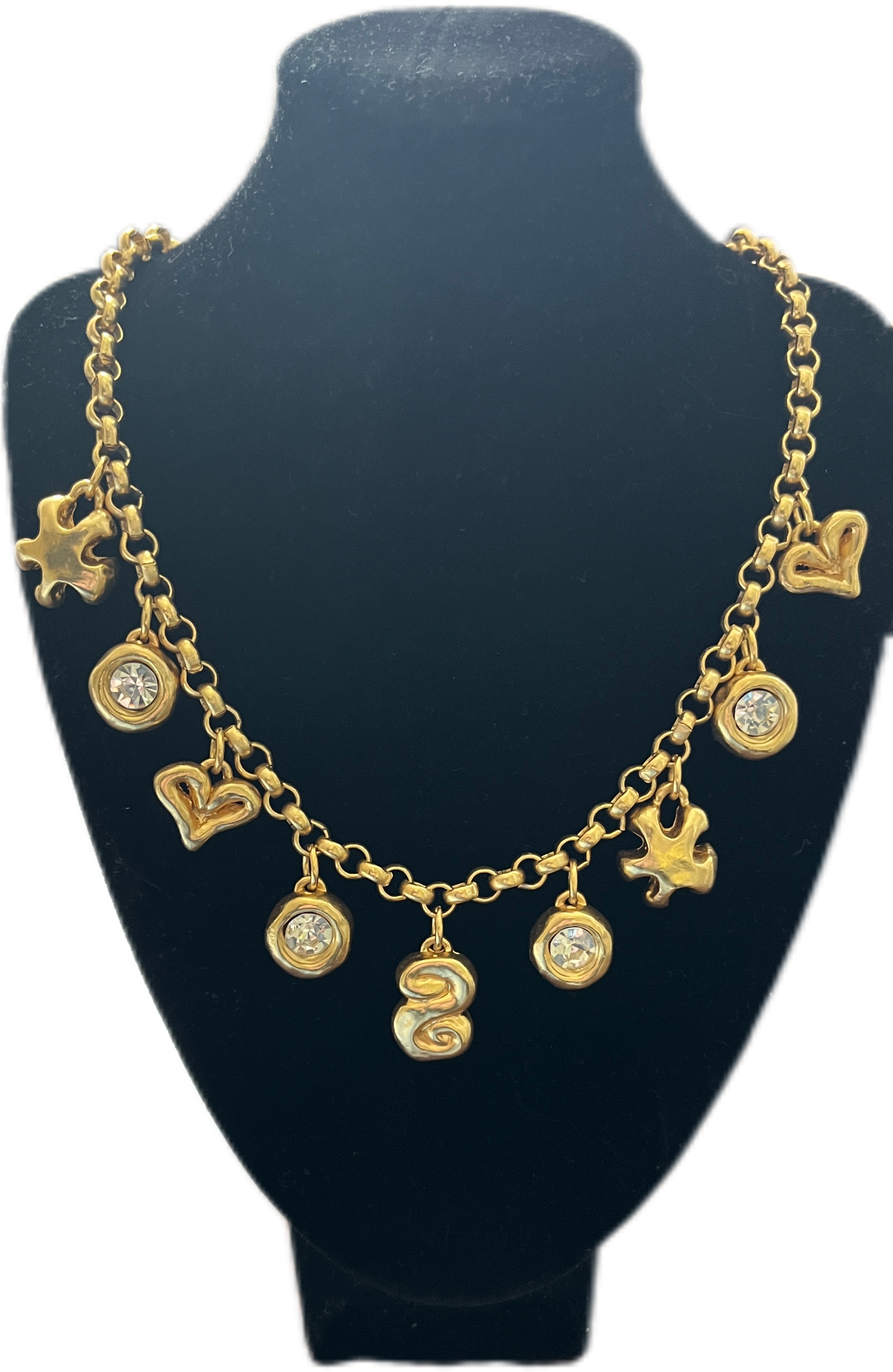 1990s Anne Ghez Charm Necklace