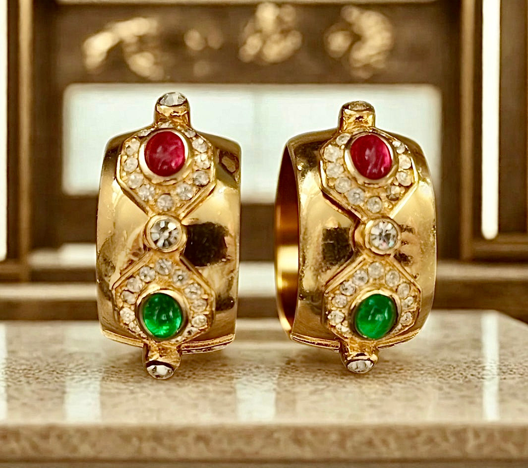 🏛️ MUSEUM PIECE: Dior 1980s Moghul Collection - Ultra-Rare Gripoix