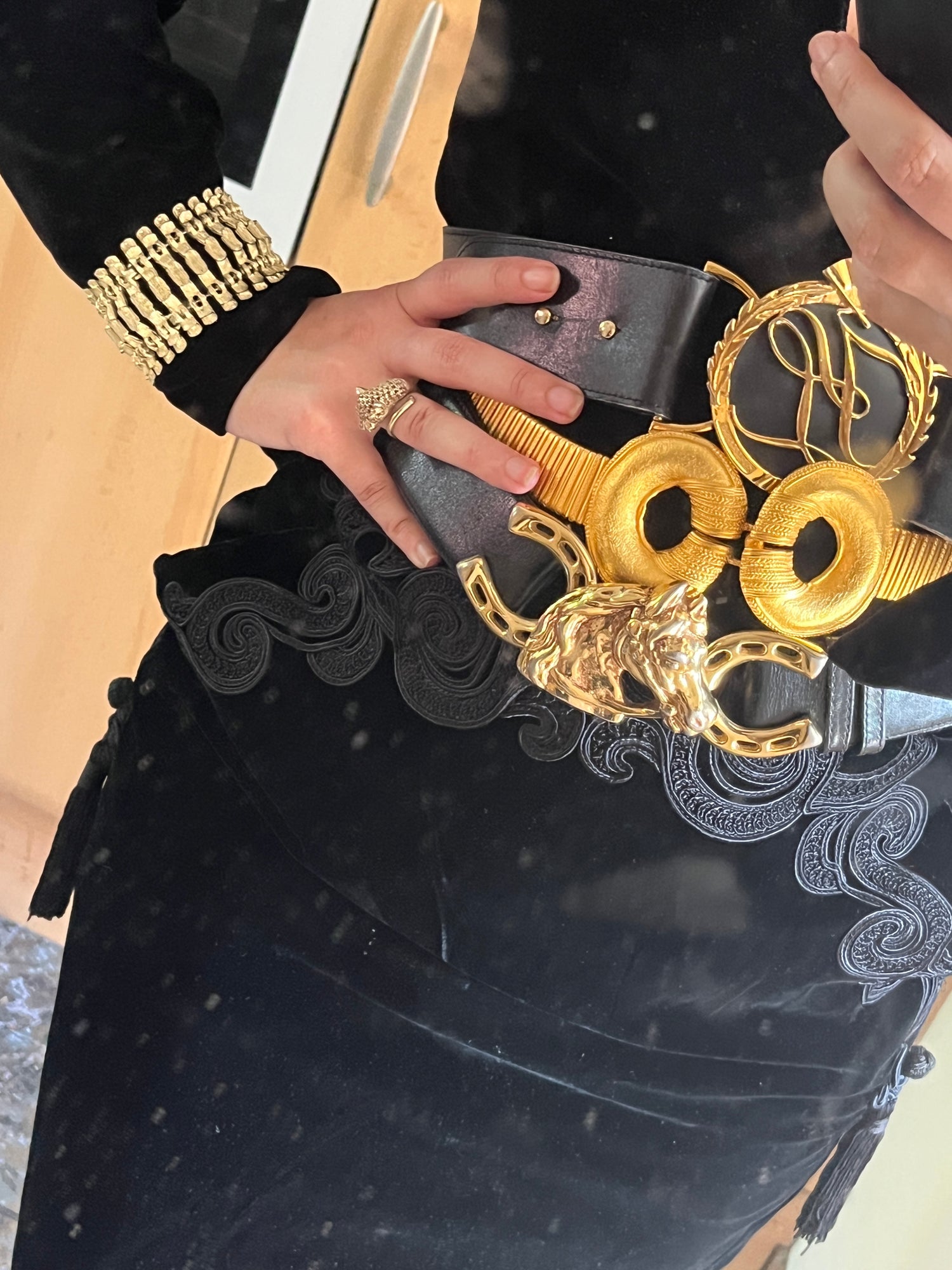 Vintage belts and Statement bags