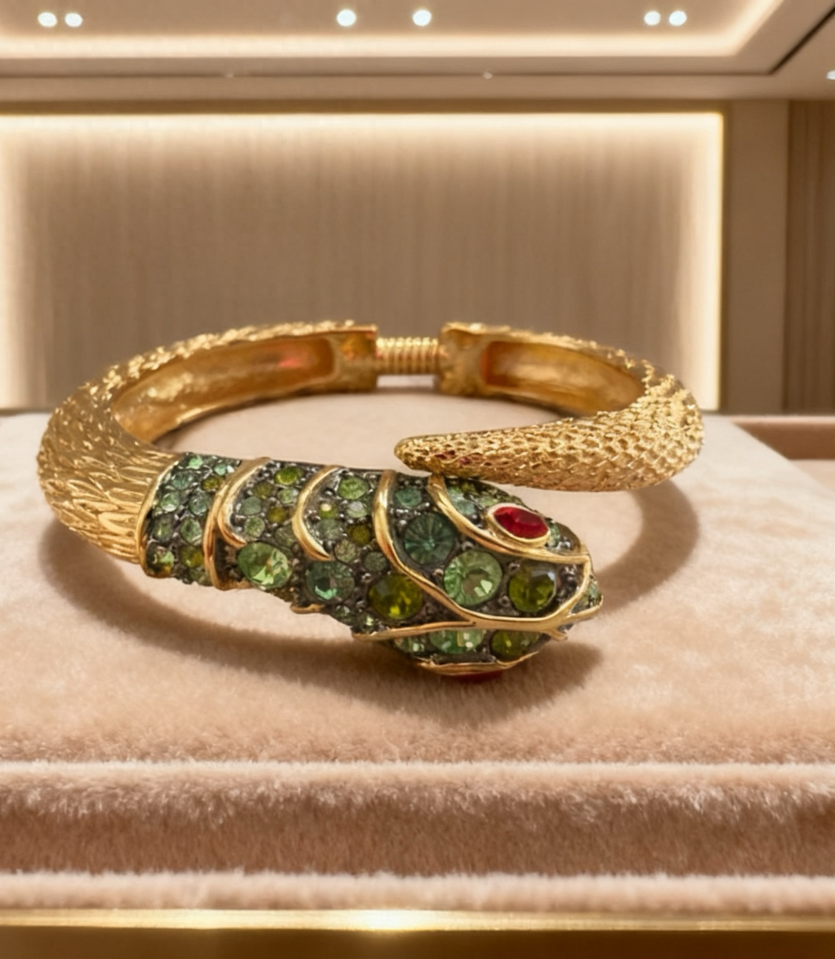 Kenneth Jay Lane 1990s Serpent Bangle