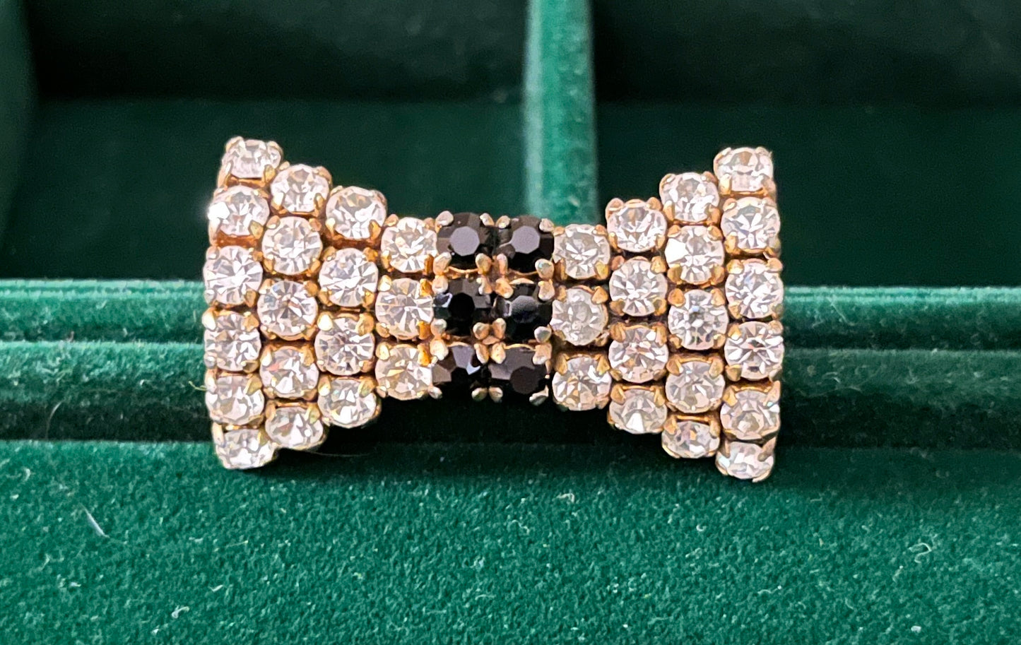 💎 LUXURY ICON: 1980s Celine Crystal Bow Brooch - French Haute Couture