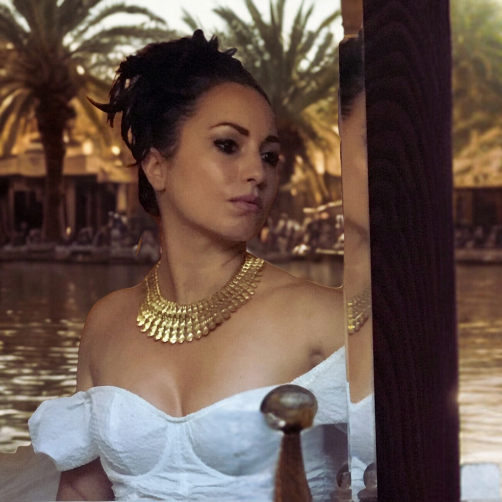 AI-assisted editorial cleanup of original BSK Cleopatra lifestyle portrait